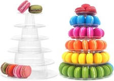 6 Tiers Macaron Display Stand Cupcake Tower Rack Cake Stands Cake Acrylic 