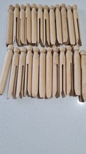 24 Vintage Wooden Dolly Pegs
