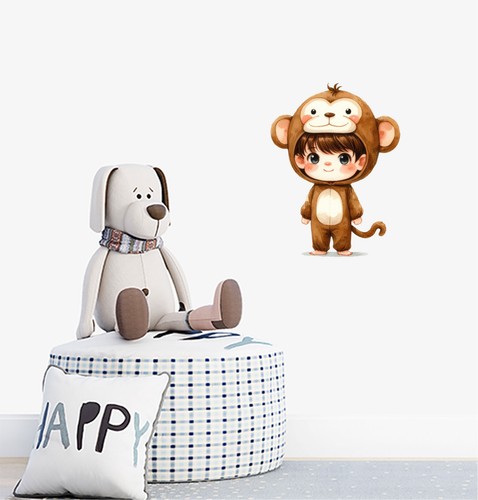 Boy teddy bear costume - teddy, wall
