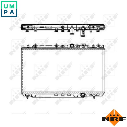 Radiator engine cooling 509653 - radiator,