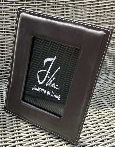 Brown faux leather picture - leather,