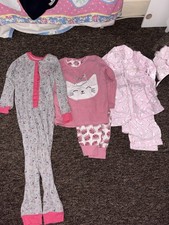Girls Age 4-5 2 Fleece Pyjamas