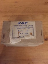 Vintage GEC Telephone Type Lamps 6V No.2 G71