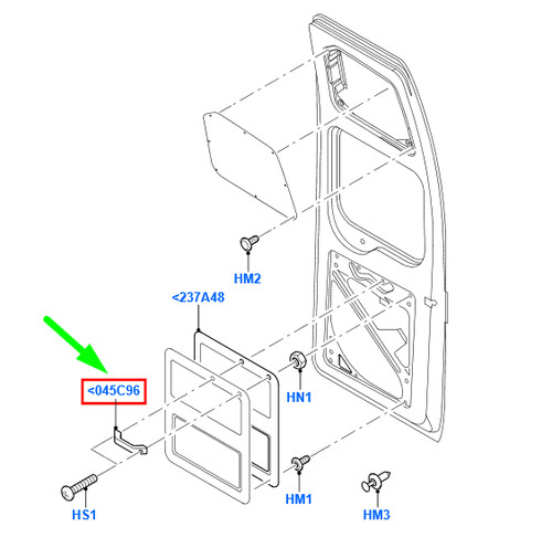 Ford transit mk3 back door - mk3,
