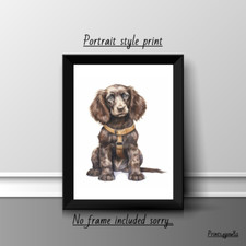 FIELD SPANIEL DOG PET  A4