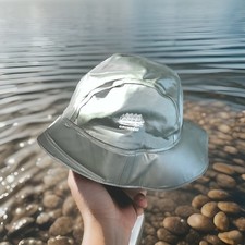 Grundens Nylon and PVC Foul Weather Rain Hat Olive Drab Size XL Portugal