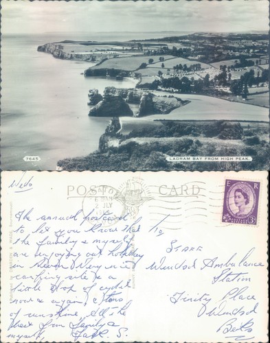 Ladram bay from - bay, peak