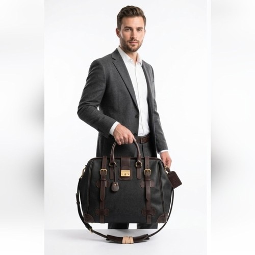Peterman leather canvas - , leather,