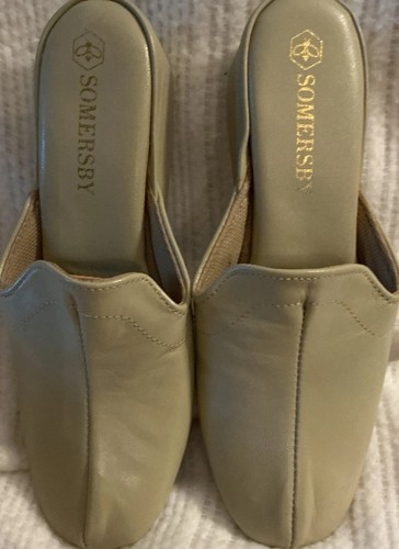 Somersby tan leather size - somersby, 8