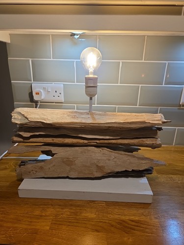 Driftwood table lamp - driftwood,