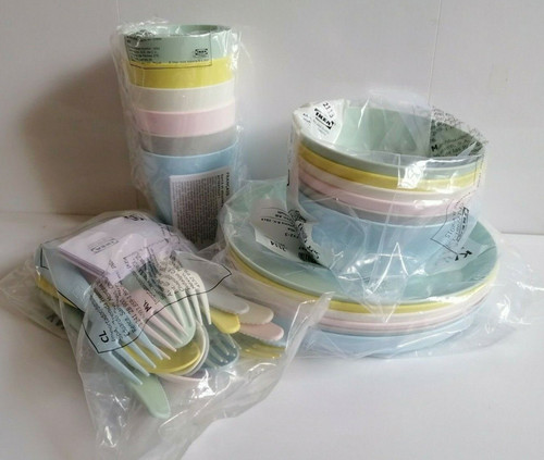 Pieces plastic plate cups - 36,