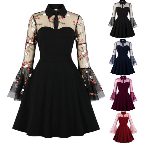 Womens black witch dress - uk,