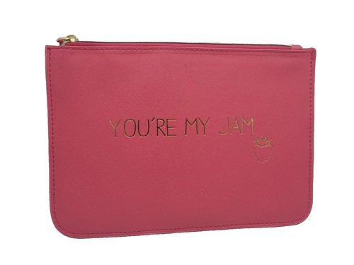 Avon pink slogan pouch - avon,