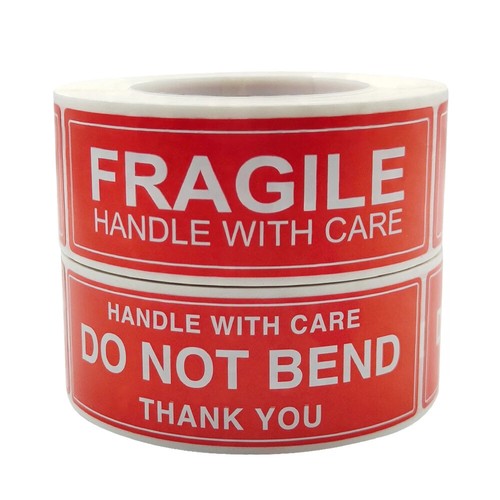 Fragile warning sticker - sticker, handle
