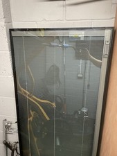 Morley glass  Uni Blinds 775mmx1865mmx28mm Bifolds Summer House Patio Doors X4