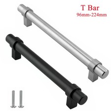 Door Handles Kitchen Bathroom Cupboard Cabinet Drawer Handle Bar Stainless Steel