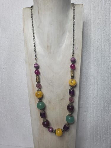 Long colorful beaded - colorful,