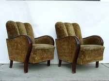 Pair of Art Deco Cloud Back