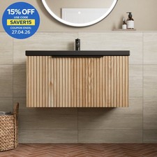 800mm Fluted Wall Hung