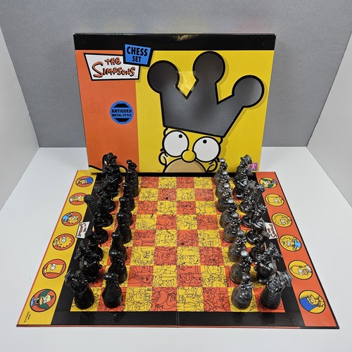 The simpsons chess set - chess,