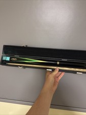 Riley Custom Cue Black Green And Yello With Protective Case