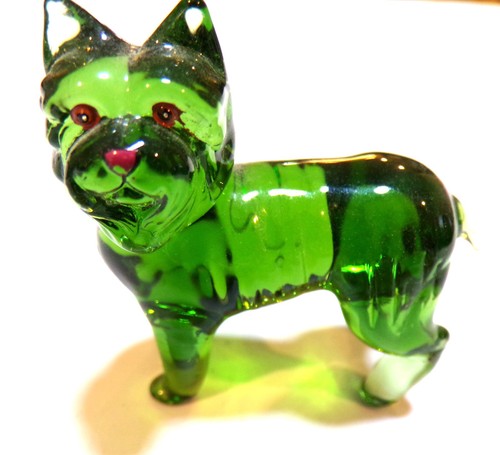 Green miniature murano - 1/4",