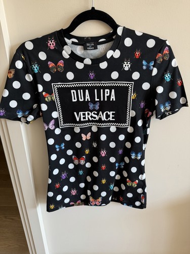 Versace dua lipa black polka - versace,