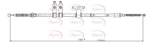 Apec rear right brake - right,