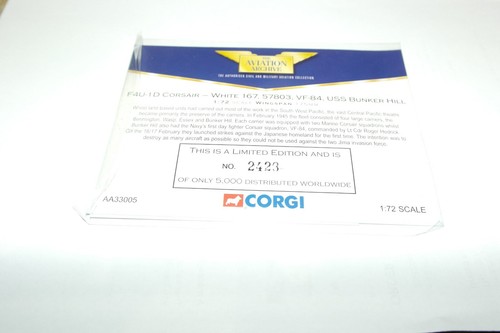 Corgi aviation f4u 1d - aviation, f4u-1d