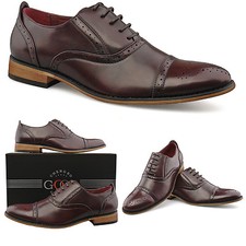 Mens Leather Lined Oxblood