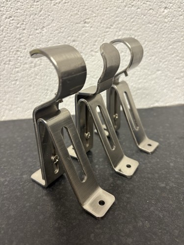 28mm brushed silver - 28mm, curtain