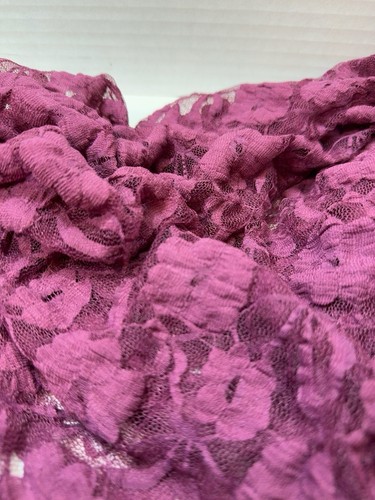 Burgundy purple stretch lace - burgundy,