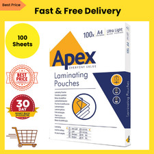Apex A4 Laminating Pouches