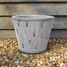 Plant Pot Stone Mirror Finish