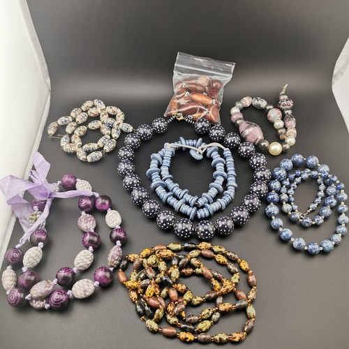 Vintage glass beads venetian - vintage,
