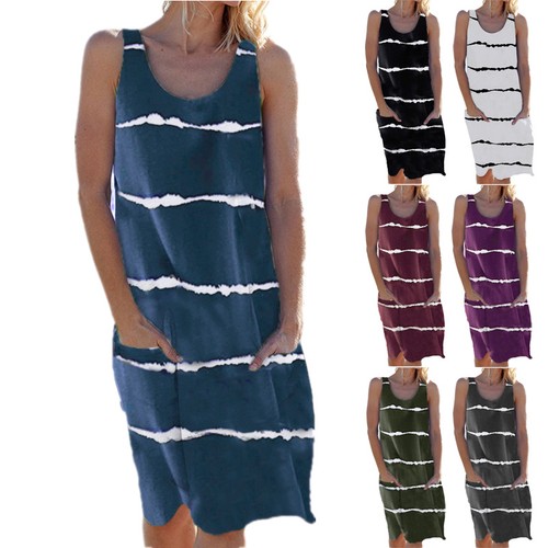 Ladies sleeveless striped - sleeveless,