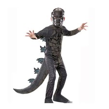Kids Godzilla Christmas Cosplay Costume Dinosaur Jumpsuit Party Fancy Outfit UK