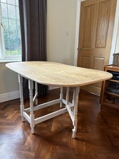 Solid Oak Drop-Leaf Dining