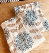 Curtains duck egg blue floral