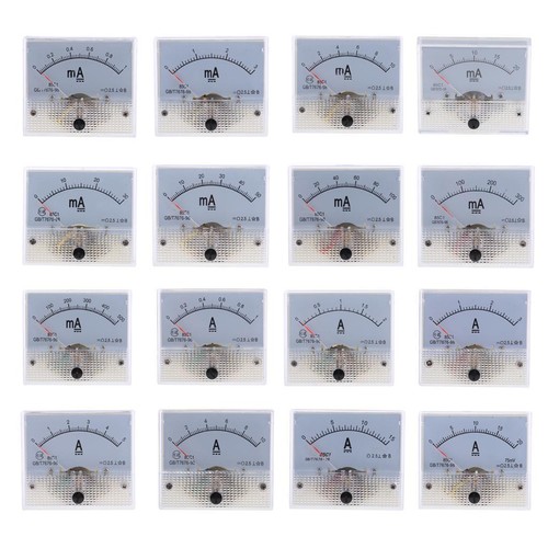 Types analog ammeter - dc,