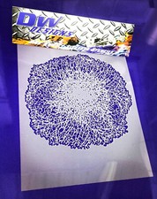 Tangled effect airbrush art