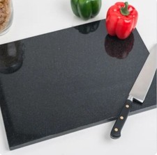 Large Black Granite Chopping Board kitchen Work Top Surface Protector Set Of 2