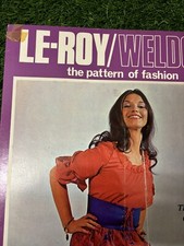 Vintage 1960s Le-roy Weldons 9167 Gypsy dressmaking pattern shop display board