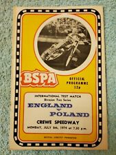 CREWE SPEEDWAY 1974 OFFICIAL