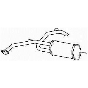 Exhaust silencer tail - tail, pipe