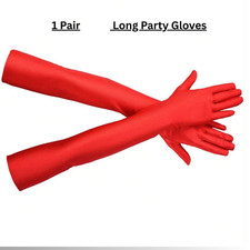 Ladies Long Formal Gloves Princess Party Opera Evening Prom Fancy Dress