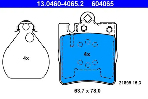 Brake pads 0460 - brake, ate