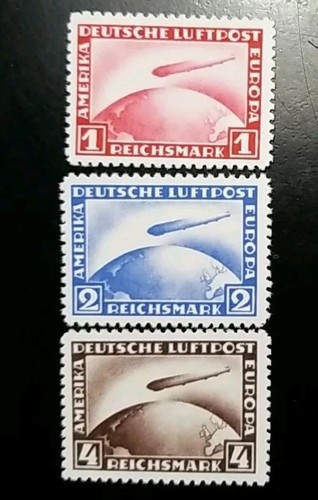 Germany scott c35 c37 1928 - scott, #c35-c37