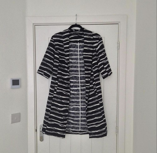 Navy white striped blazer - navy,