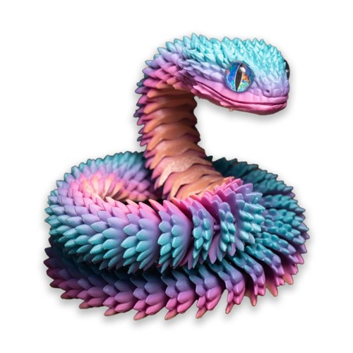 Printed snake model - printed,